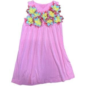 Design History Pink Flowers Upper Bodice Dress Toddler Girls 3T